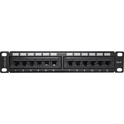 Intellinet 720748 12 Port Netzwerk-Patchpanel CAT 6 1 HE
