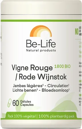 Be-Life Vitis Vinifera Weinrebe 1800 Bio 60 Kapseln