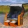 Swing&Harmonie LED - Strandkorb XXL - 118cm inkl. Abdeckcover Volllieger Ostsee Sonneninsel Rattan Möbel Polyrattan - versch. Ausführungen
