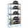 Proregal Fachbodenregal Metall 200x100x40 cm grau