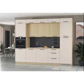 kochstation Küchenzeile Luna 300 cm beige