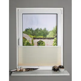 Schmidt Plissee Uni 70 x 130 cm Polyester Beige Creme