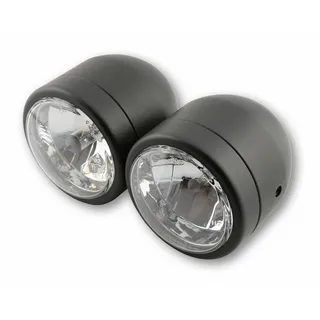 Shin Yo Doppelscheinwerfer schwarz, 1x H4 55/60W, 1x H7 55W
