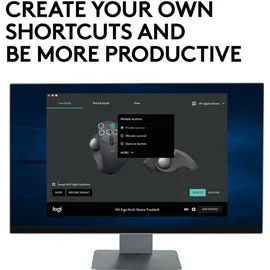 Logitech MX Ergo Trackball kabellos schwarz