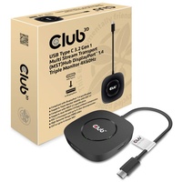 Club 3D Multi Stream Transport MST Hub, USB-C 3.0 auf 3x DisplayPort 1.4 Adapter (CSV-1550)