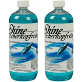 2x 1 L Shine Reinigungsflüssigkeit Braun Rasierer Scherkopfreiniger Reiniger