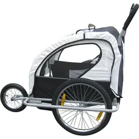 BC-ELEC 2in1 Kinderanhänger Schwarz/Weiß