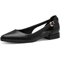 Marco Tozzi Damen Ballerinas Spitz Vegan, Schwarz (Black), 38