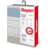 Rayen Universeller Bügelbrettbezug Easyclip Einstellung Bügelbezug 4 Lagen: Schaumstoff, Fleece, 100% Baumwollgewebe, Titanqualität Premium-sortiment Größe: 130x47 cm Einstampfend