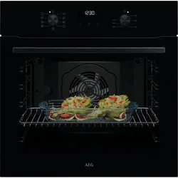 AEG Einbaubackofen "TU5AB20WSK", A+ (A+++-D), schwarz, B:59,6cm H:59,4cm T:56,9cm, Backöfen, Reinigung mit Wasserdampf, Timer, Heißluft, Pizza- & Grillstufe