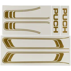 Aufkleber Puch Maxi (x6) PVC gold