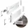 Gtv Schubladensystem AXIS PRO 40 x 16,7 cm 1-tlg. Weiß mit milchigem Glas
