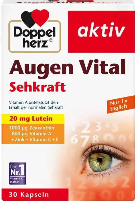 DOPPELHERZ Augen Vital Sehkraft aktiv Kapseln 30 St.