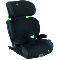 Chicco Quizy i-Size, Kindersitz 3-12 Jahre (100-150 cm), Mit Isofix-System, mit Liegeposition, Höhenverstellbar, mit gepolsterten Armlehnen und komfortablem Sitz, (15-36 kg), Gruppe 1/2/3, Schwarz