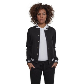 URBAN CLASSICS Ladies College Sweat Jacket schwarz XL