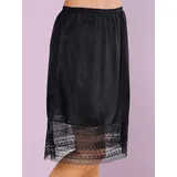 wäschepur Unterrock WÄSCHEPUR, Damen, Gr. 44, schwarz, 100% Polyester, unifarben, Röcke Unterrock