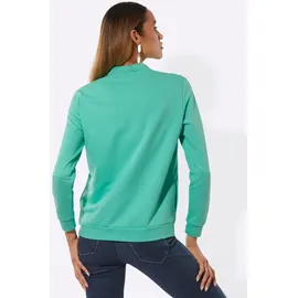 CREATION L Shirtjacke blau/grün 36
