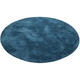 Esprit Hochflor-Teppich »Relaxx«, rund, blau