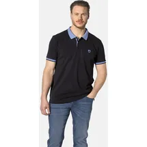 Jan Vanderstorm Poloshirt Lavrans schwarz/ silber 6XL