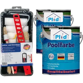 Plid Poolfarbe blau 5 l