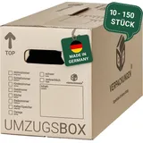 25 x Umzugskarton Smart 40 kg Traglast stabile Umzugskiste Umzug Umzugsmaterial 2-wellige Movebox BB-Verpackungen