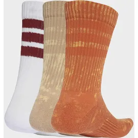 adidas Stonewash Crew Socken 3 Paar Orange/Weiß 40-42