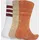 adidas Stonewash Crew Socken 3 Paar Orange/Weiß 40-42