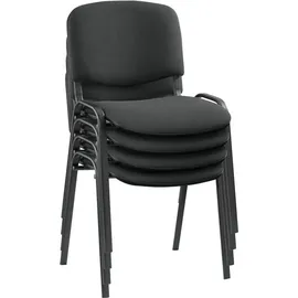 NOWY STYL Iso Stoff 4er Set schwarz / schwarz