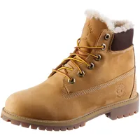 Timberland 6 Inch Premium Waterproof Shearling Lined Boot wheat nubuck, 38