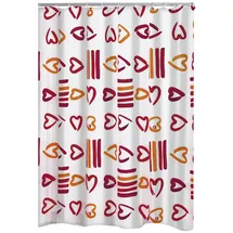 RIDDER Duschvorhang Lovely 180 x 200 cm rot