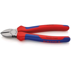 KNIPEX Seitenschneider, Poliert, mit Mehrkomponenten-Hüllen, Präzisionsschneiden