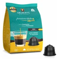 Lollocaffè Kaffeekapseln Dekaf, kompatibel mit Nescafé Dolce Gusto, 16 Kapseln