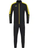 Jako Kinder Trainingsanzug Polyester Power Schwarz/Citro, 116