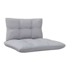 vidaXL 3-Sitzer-Gartensofa mit Grauen Kissen Massivholz Kiefer