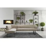 exxpo - sofa fashion »Americano«, mit Keder und Metallfüßen, Bezug in verschiedenen Qualitäten
