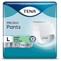 Tena Pants Super große (L) Schutzhosen für starke Blasenschwäche / Inkontinenz - atmungsaktiv, sehr diskret und doppelter Auslaufschutz 1er Pack (1 x 12 Stück)