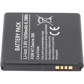 AccuCell Akku passend für HTC Desire 300, Li-Ion, 3,8V, 1650mAh, 6,3Wh