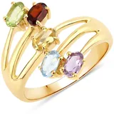 Rafaela Donata Ring Sterling Silber Amethyst in gelbgold | Gr.: 50