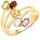 Rafaela Donata Ring Sterling Silber Amethyst in gelbgold | Gr.: 50