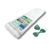 SET AGRIplus Sandkastennetz mit Butterfly Clips - Sandkastenabdeckung (350 x 250 cm + 30 Butterfly Clips)