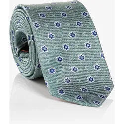 Krawatte MONTI, Damen, grün, Seide, gemustert, casual,klassisch, Krawatten, aus reiner Seide, mit Blumenmuster, 6,5 cm breit