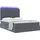 vidaXL Bett mit Stauraum und LED mit LED Dunkelgrau 140 x 190 cm Samt