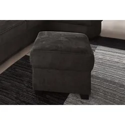 Polsterhocker SIT & MORE "Pandora", schwarz, B:58cm H:45cm T:58cm, Luxus-Microfaser ALTARA NUBUCK (100% Polyester), Luxus-Microfaser (100% Polyester), Luxus-Microfaser (100% Polyester), Hocker