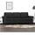 vidaXL 3-Sitzer-Sofa Schwarz 180 cm Samt