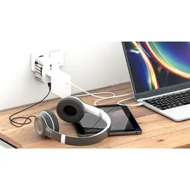 SKROSS Reiseadapter MUV USB Weiß