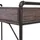 Mendler Schreibtisch HWC-F58 Wildeiche-Optik / Braun
