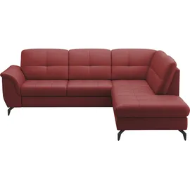 sit&more Ecksofa SIT & MORE "Zora", feuerrot, T:212cm, Sofas, Ecksofa