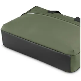 Hama Ultimate, 40 - 41 cm 15,6-16,2“, gepolstert, wasserabweisend, Elegante Businesstasche mit Tabletfach 11“, viele Fächer, Schultergurt, Trolleyschlaufe) grün