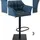 CLP Barhocker Damaso 1er höhenverstellbar drehbar 240 kg blau/schwarz