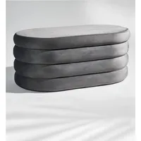 Blumtal Sitzhocker Blumtal Samt 45 x 42,5 x 110 cm Grau